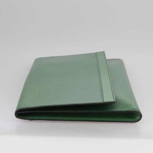 LOUIS VUITTON Epi Document case Clutch Bag Green LV - Picture 5 of 16
